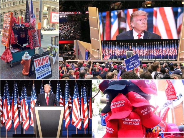Donald Trump przy okazji konwencji Republikanów w Cleveland w Ohio /Paweł Żuchowski /RMF FM