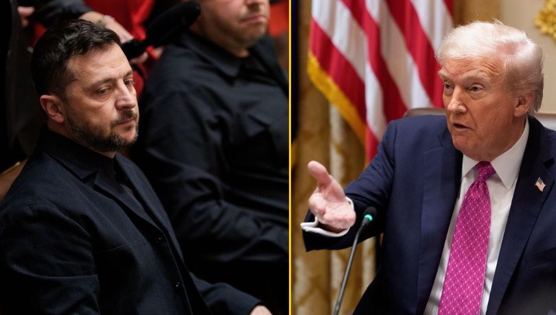 Donald Trump spotkał się z Wołodymyrem Zełenskim w Białym Domu /PAP/EPA/AARON SCHWARTZ / POOL /PAP/EPA