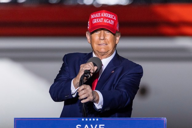 Donald Trump wspiera republikanów w wyborach do Kongresu /JIM LO SCALZO /PAP/EPA