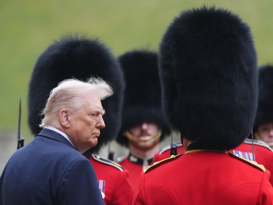 Donald Trump z wizytą w Wielkiej Brytanii. /Jonathan Brady/Press Association/East News /East News