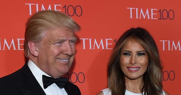 Donald Trump z żoną Melanią /AFP