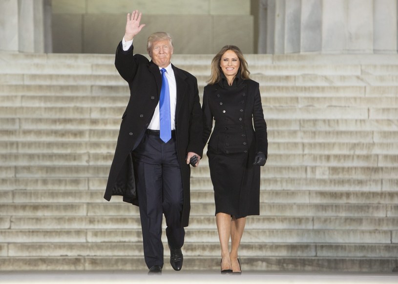 Donald Trump z żoną /PAP/EPA