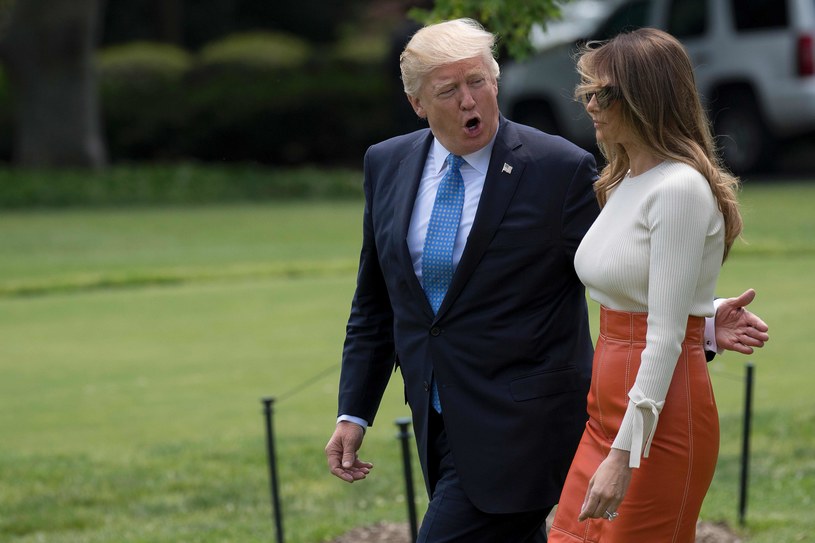 Donald Trump z żoną /AFP