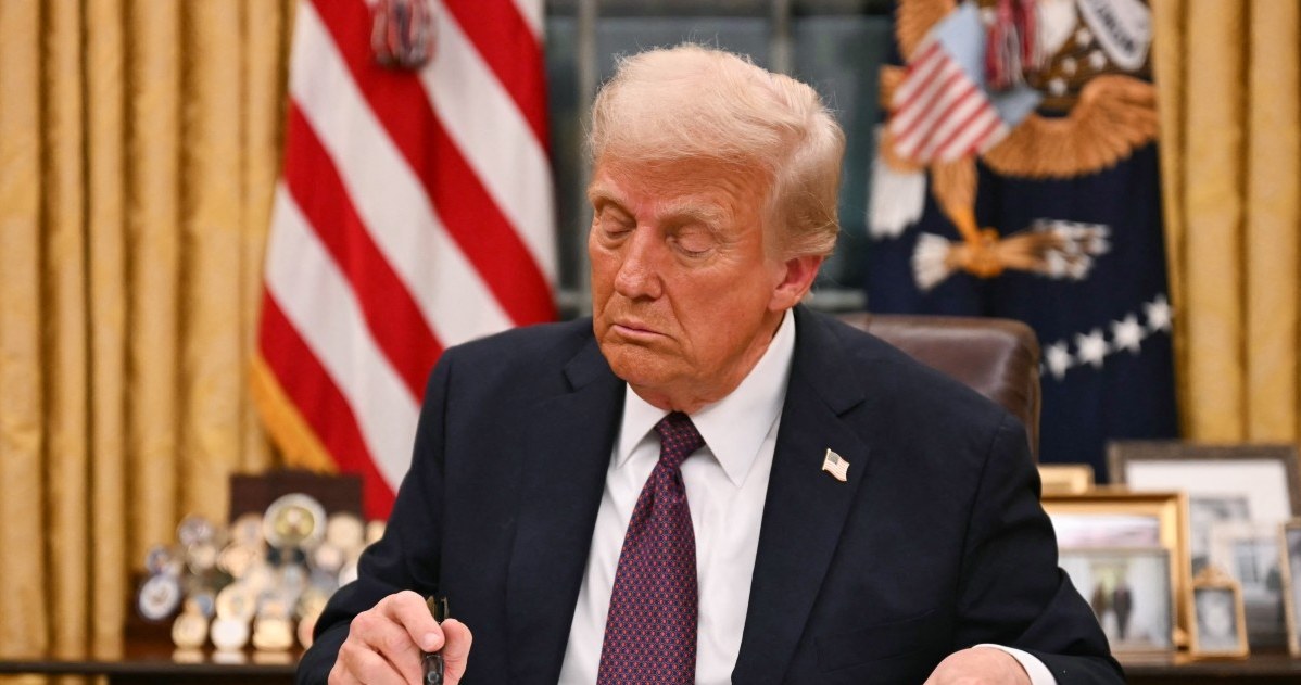 Donald Trump zawarł porozumienie ws. ceł z trzema państwami. /Jim WATSON / POOL /AFP