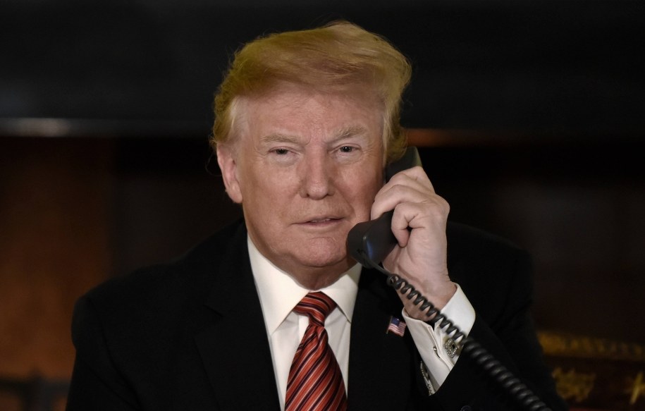 Donald Trump / 	OLIVIER DOULIERY  /PAP/EPA