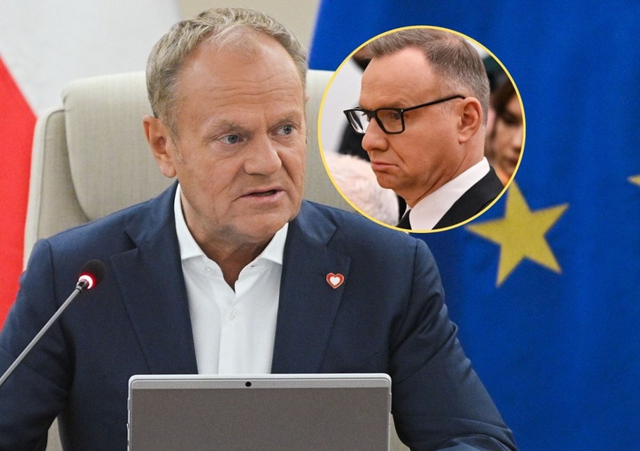 Donald Tusk, Andrzej Duda /Radek Pietruszka /PAP
