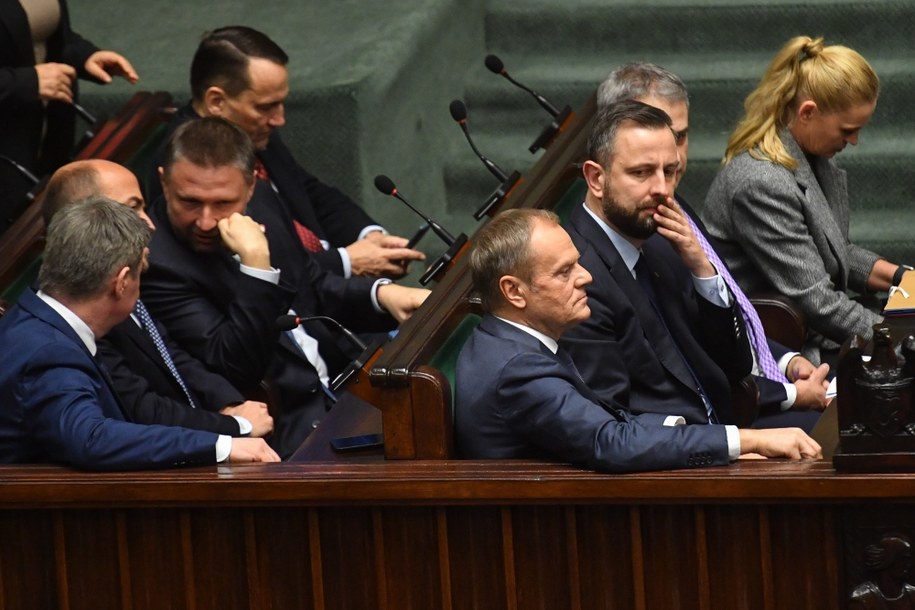 Donald Tusk, Barbara Nowacka, Władysław Kosiniak-Kamysz /Piotr Nowak /PAP