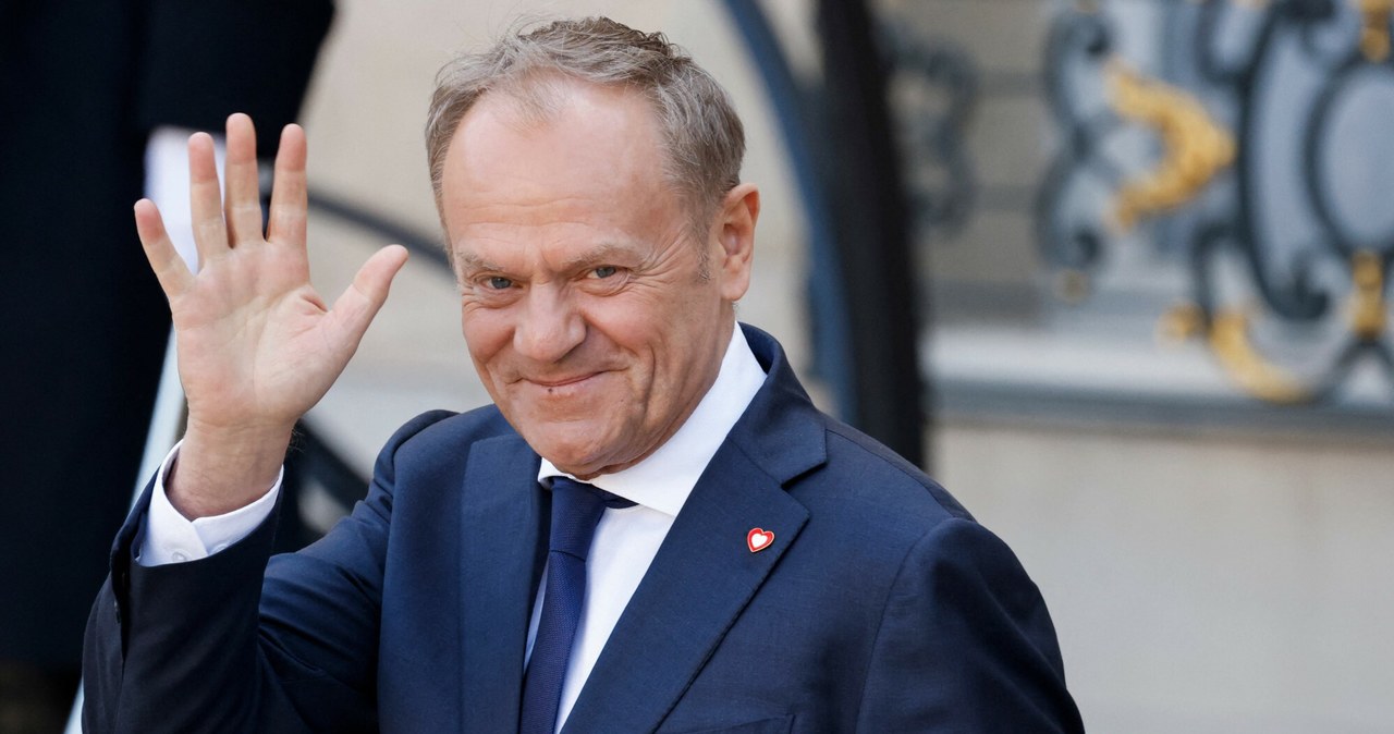 Donald Tusk cieszy się ze wzrostu PKB Polski w I kwartale o 3,2 proc. /LUDOVIC MARIN /AFP