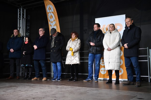 Donald Tusk, Gabriela Morawska-Stanecka, Rafał Trzaskowski, Barbara Nowacka i  Włodzimierz Czarzasty /Radek  Pietruszka /PAP