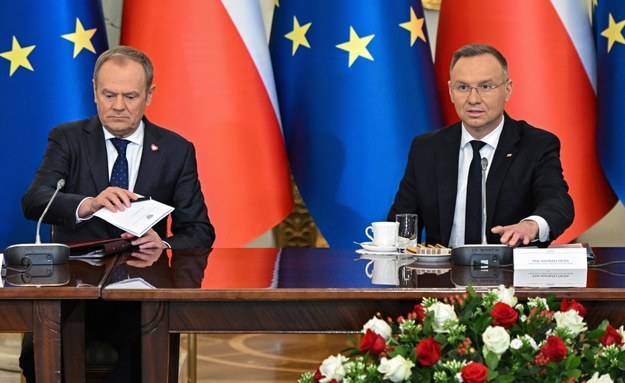 Donald Tusk i Andrzej Duda / 	Radek Pietruszka   /PAP