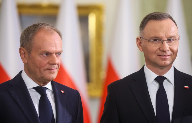 Donald Tusk i Andrzej Duda / 	Leszek Szymański    /PAP