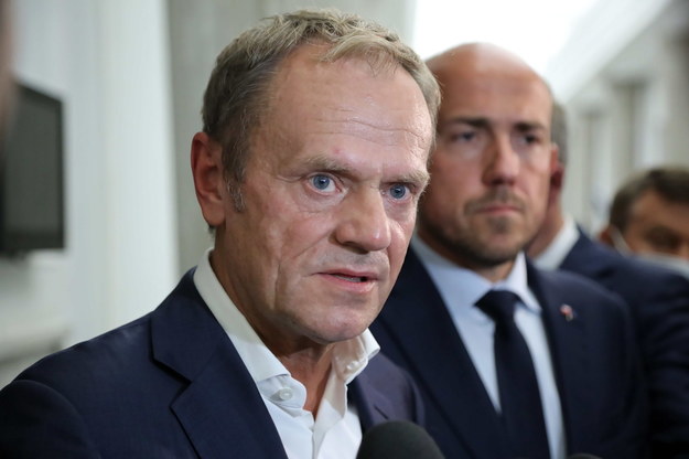 Donald Tusk i Borys Budka /Wojciech Olkuśnik /PAP