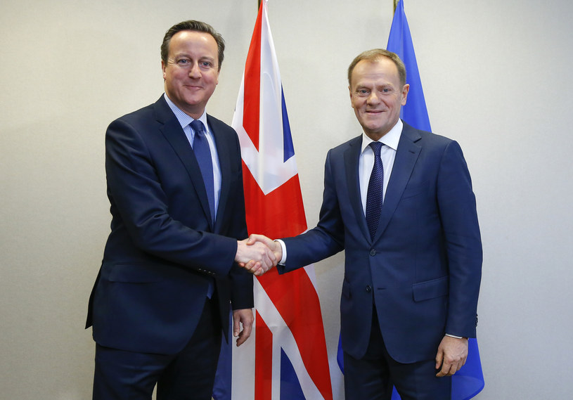Donald Tusk i David Cameron /AFP