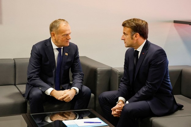 Donald Tusk i Emmanuel Macron /LUDOVIC MARIN/AFP /East News