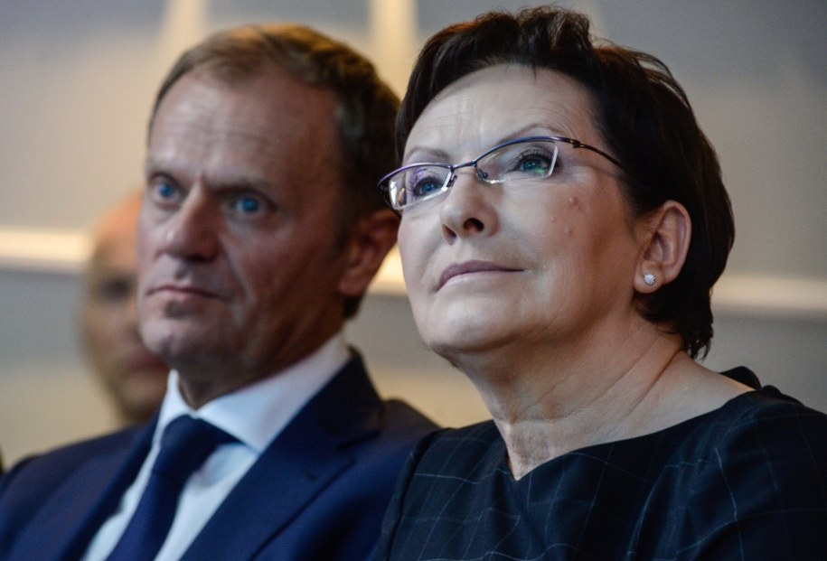 Donald Tusk i Ewa Kopacz //Jakub Kamiński /PAP