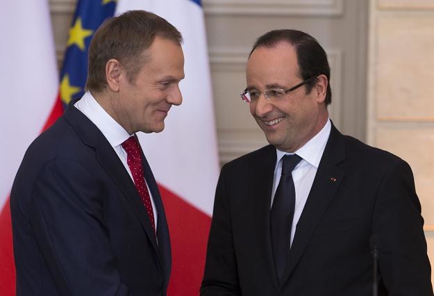 Donald Tusk i Francois Hollande /PAP/EPA
