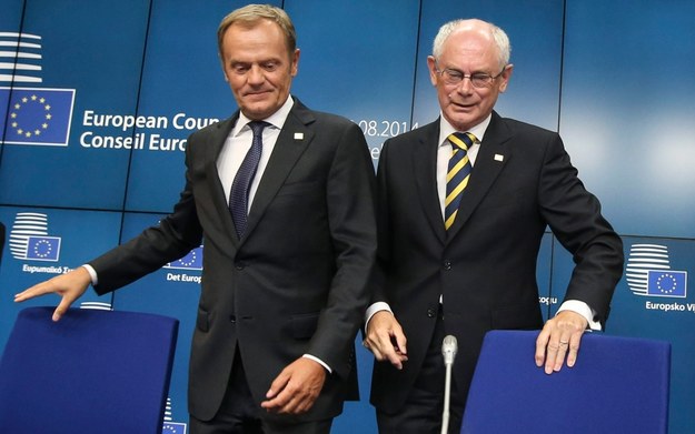 Donald Tusk i Herman van Rompuy /OLIVIER HOSLET (PAP/EPA) /PAP/EPA