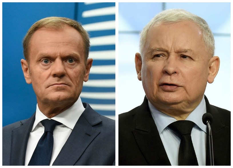 Donald Tusk i Jarosław Kaczyński /AFP