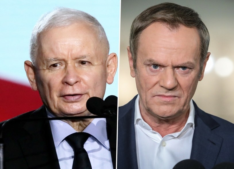 Donald Tusk i Jarosław Kaczyński /Piotr Molecki /East News