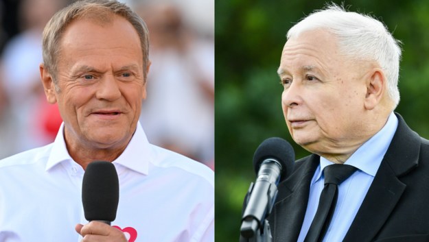 Donald Tusk i Jarosław Kaczyński /Piotr Polak; PAP / Wojtek Jargiło /PAP