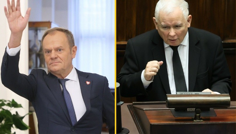 Donald Tusk i Jarosław Kaczyński /Piotr Molecki /East News
