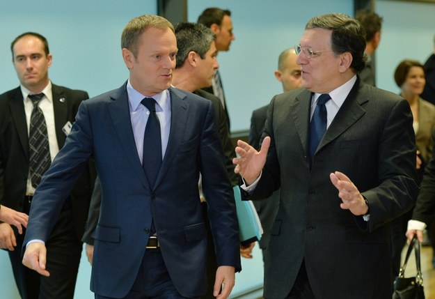 Donald Tusk i Jose Manuel Barroso /Radek Pietruszka /PAP