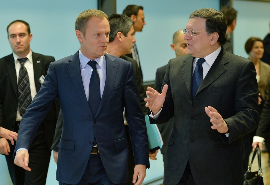 Donald Tusk i Jose Manuel Barroso /Radek Pietruszka /PAP