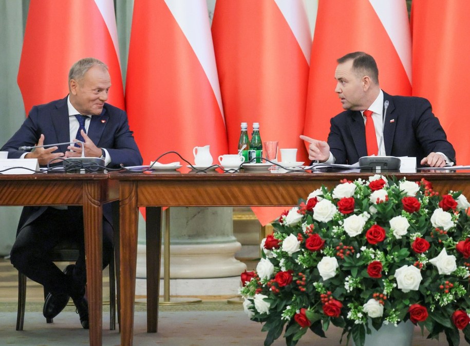 Donald Tusk i Karol Nawrocki /	Wojciech Olkuśnik /East News