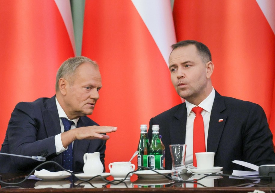 Donald Tusk i Karol Nawrocki /Wojciech Olkuśnik /East News