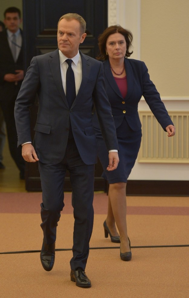 Donald Tusk i Małgorzata Kidawa-Błońska /Radek Pietruszka /PAP