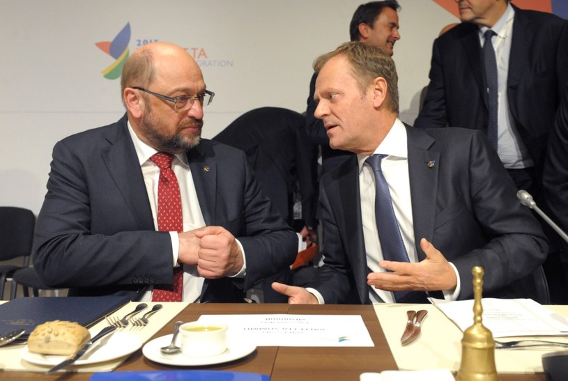 Donald Tusk i Martin Schulz /AFP