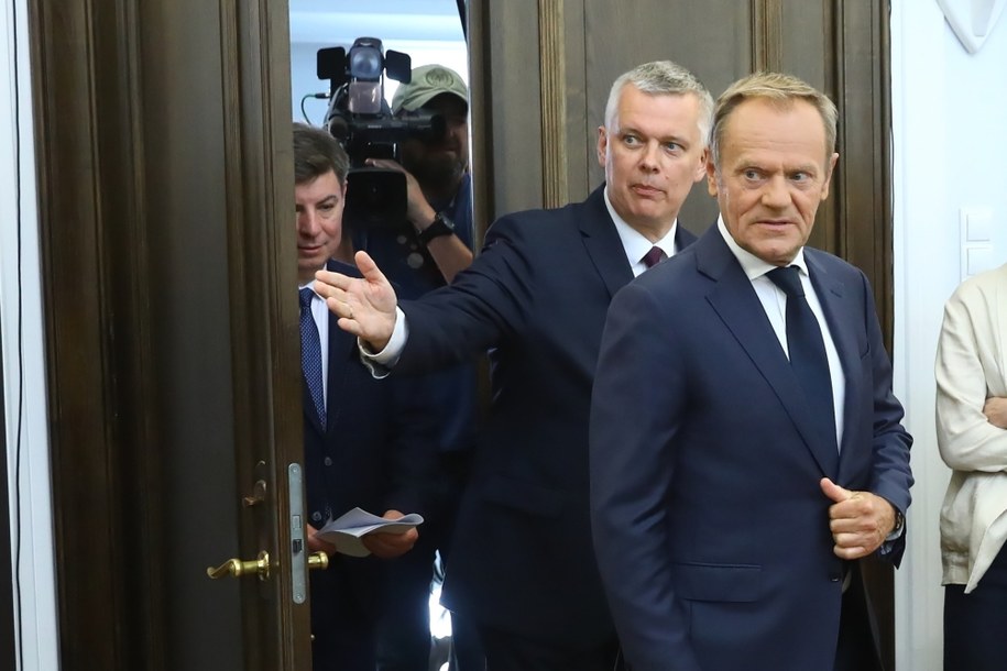 Donald Tusk i Tomasz Siemoniak /Rafał Guz /PAP