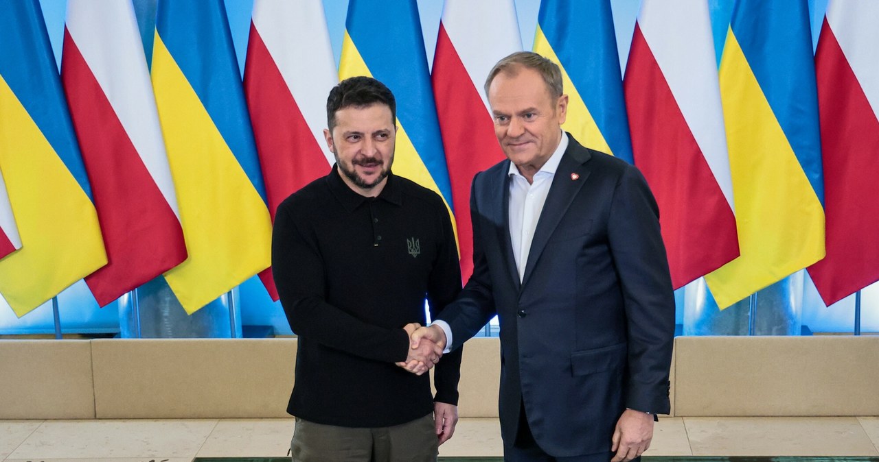 Donald Tusk i Wołodymyr Zełeński /Anita Walczewska/East News /East News