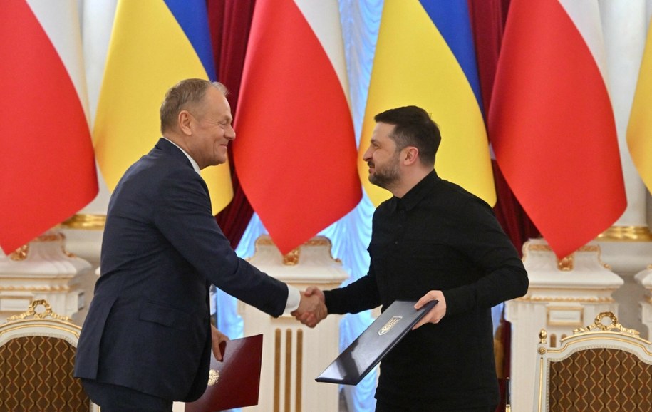 Donald Tusk i Wołodymyr Zełenski /SERGEI SUPINSKY/AFP/East News /East News