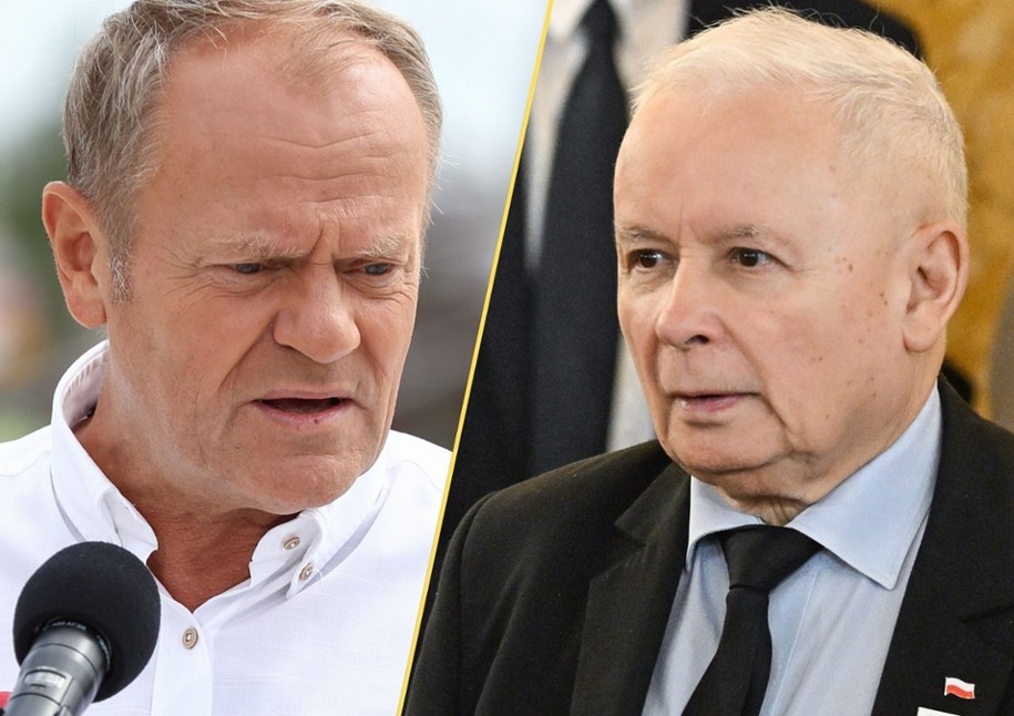 Donald Tusk, Jarosław Kaczyński /Piotr Matusewicz /PAP
