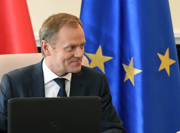 Donald Tusk jeszcze jako szef polskiego rządu /Radek Pietruszka /PAP