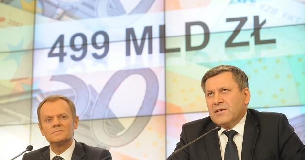 Donald Tusk (L) i Janusz Piechociński (P), wicepremier rządu RP /PAP