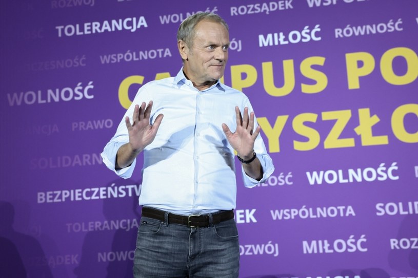 Donald Tusk, lider Platformy Obywatelskiej /Jacek Domiński /Reporter