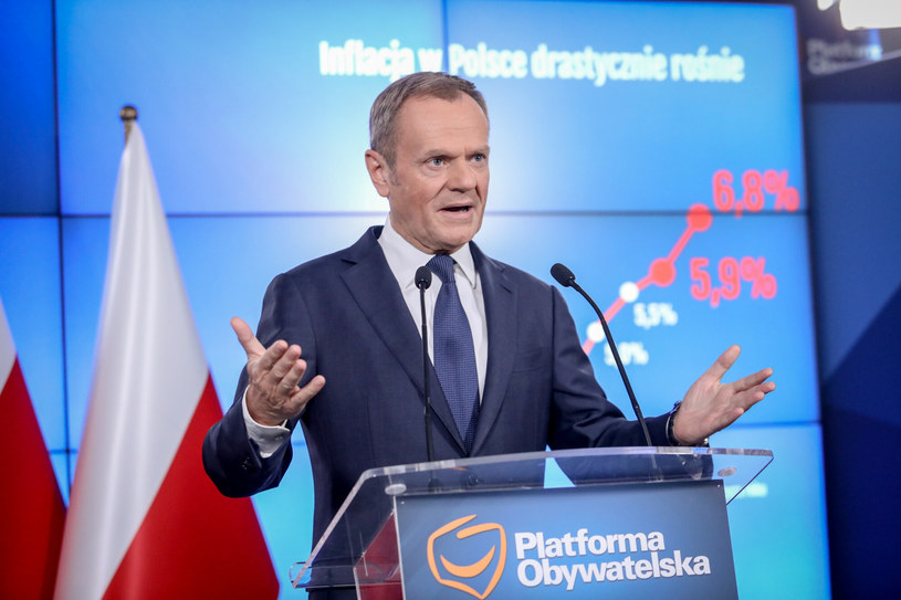 Donald Tusk, lider PO /Tomasz Jastrzębowski /Reporter