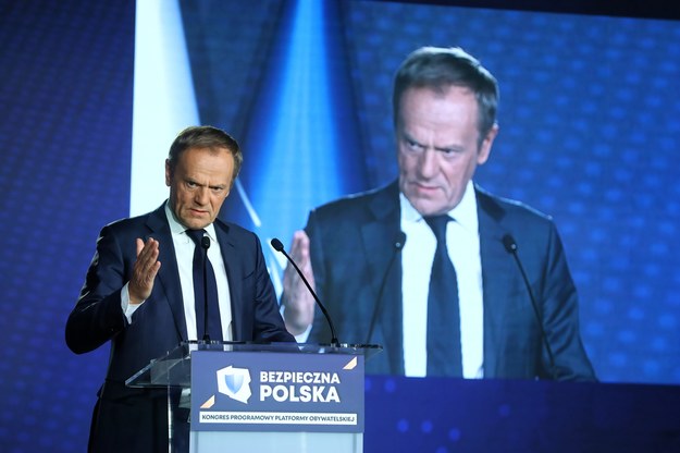 Donald Tusk na kongresie PO /Rafał Guz /PAP