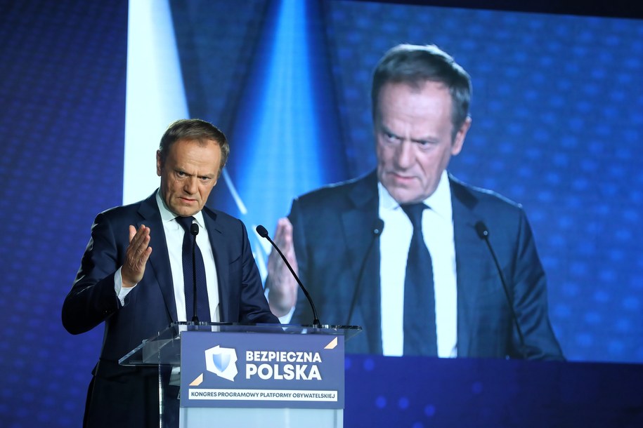 Donald Tusk na kongresie PO /Rafał Guz /PAP