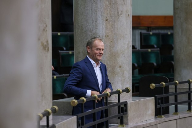 Donald Tusk obserwował posiedzenie Sejmu z galerii / 	Leszek Szymański    /PAP