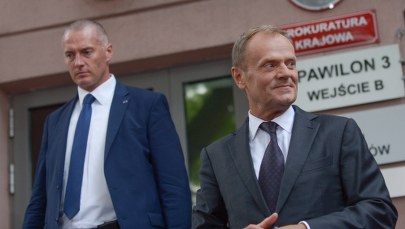 Donald Tusk po przesłuchaniu: Nie mam się czego bać. Prezes Kaczyński mnie nie przestraszy
