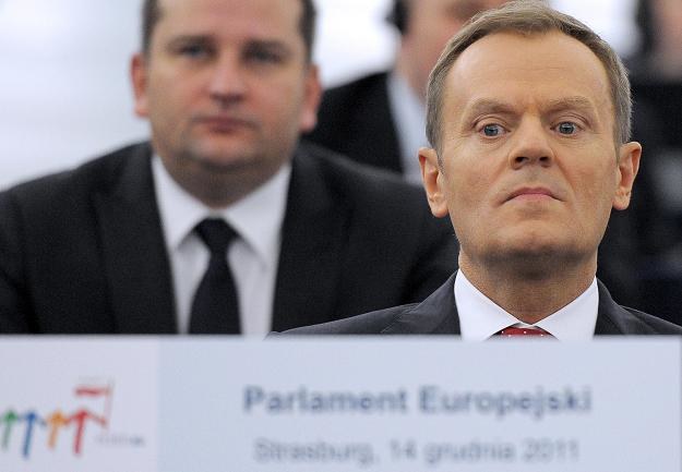 Donald Tusk, premier polskiego rządu w czasie prezydencji w UE /AFP