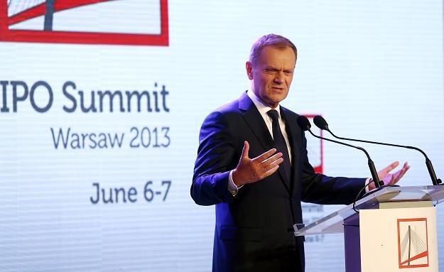 Donald Tusk przemawia na otwarciu IPO Summit Warsaw /PAP