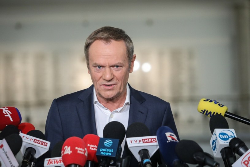 Donald Tusk, przewodniczący PO /Tomasz Jastrzębowski /Reporter