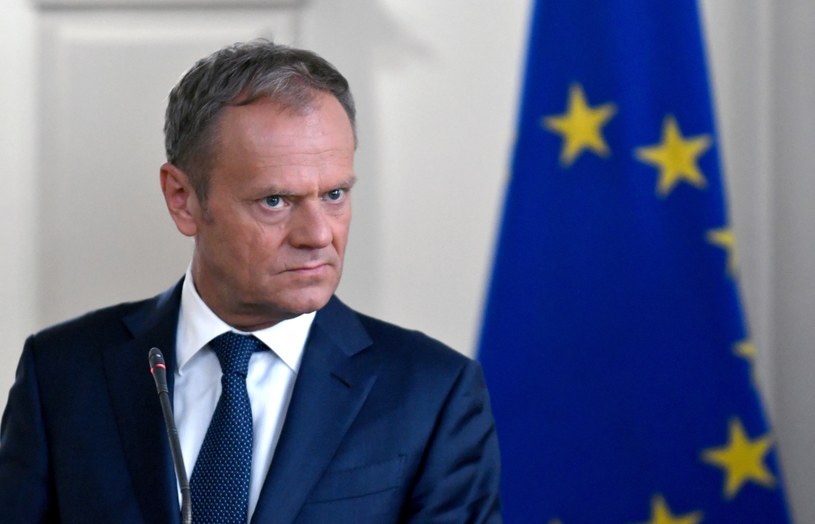 Donald Tusk spotyka się z liderami grup politycznych w Parlamencie Europejskim /ELVIS BARUKCIC /AFP