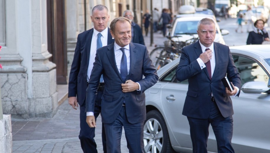 Donald Tusk w Krakowie /Jan Graczyński /PAP