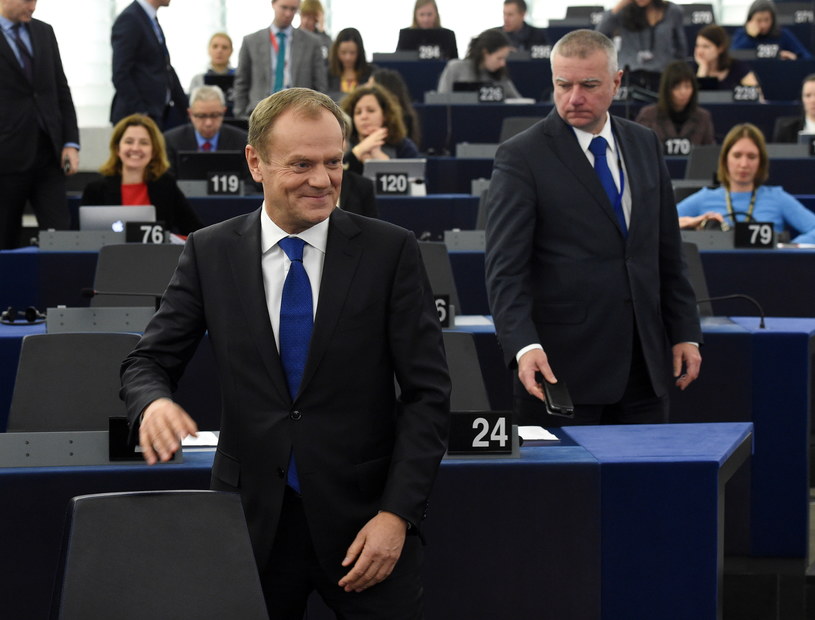 Donald Tusk w PE /Radek Pietruszka /PAP