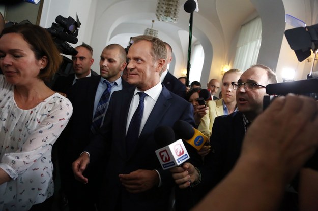 Donald Tusk w Sejmie /Tomasz Gzell /PAP
